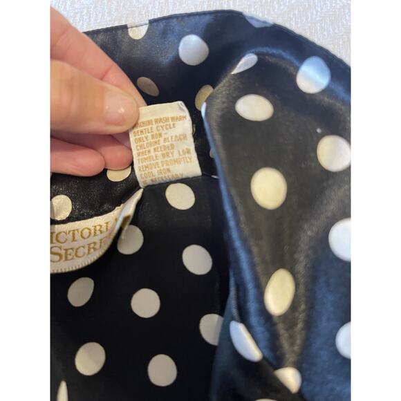 Vintage Victoria's Secret Gold Label Y2K Polka Dot Tunic/Mini Dress/Chamise - Picture 7 of 7
